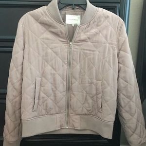 Lucky Brand quilted bomber jacket - dusty rose